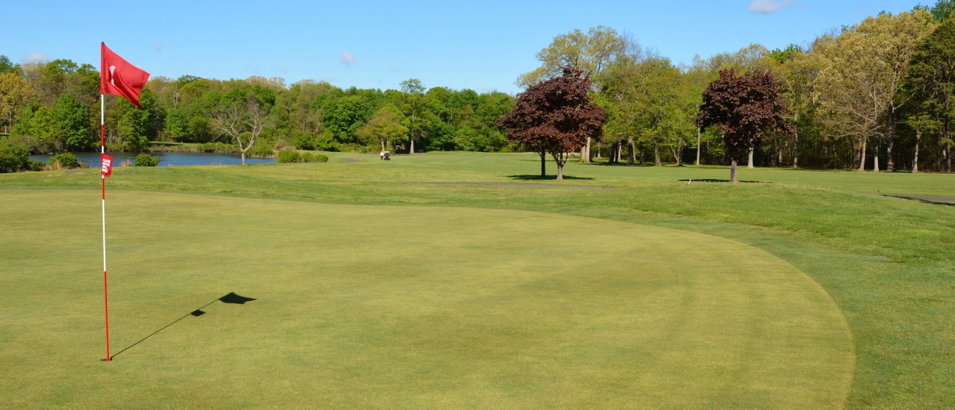 Golf course green in New Jersey